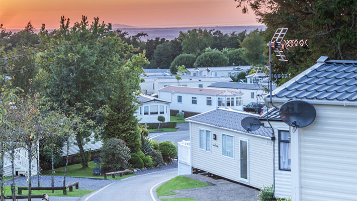 residential area manufactured by housing communities