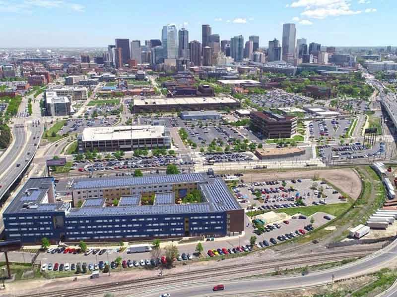 Aerial view of University of Colorado-Denver