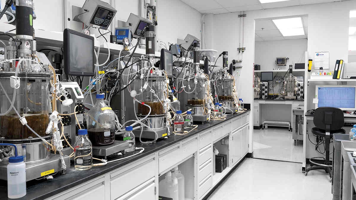 Interior view of a lab room