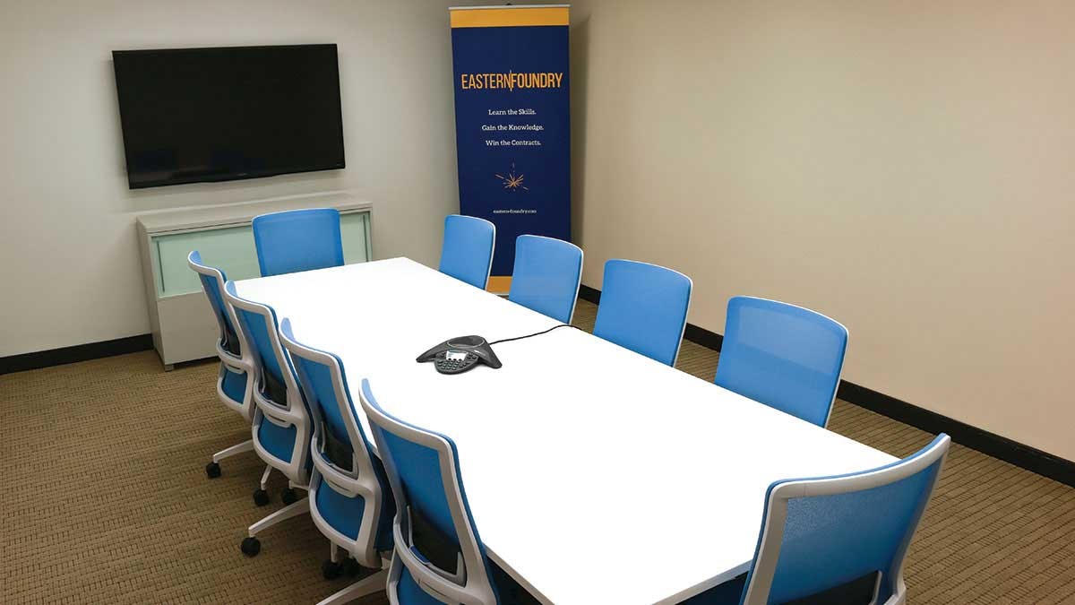 Inside view of a conference room in JLL office