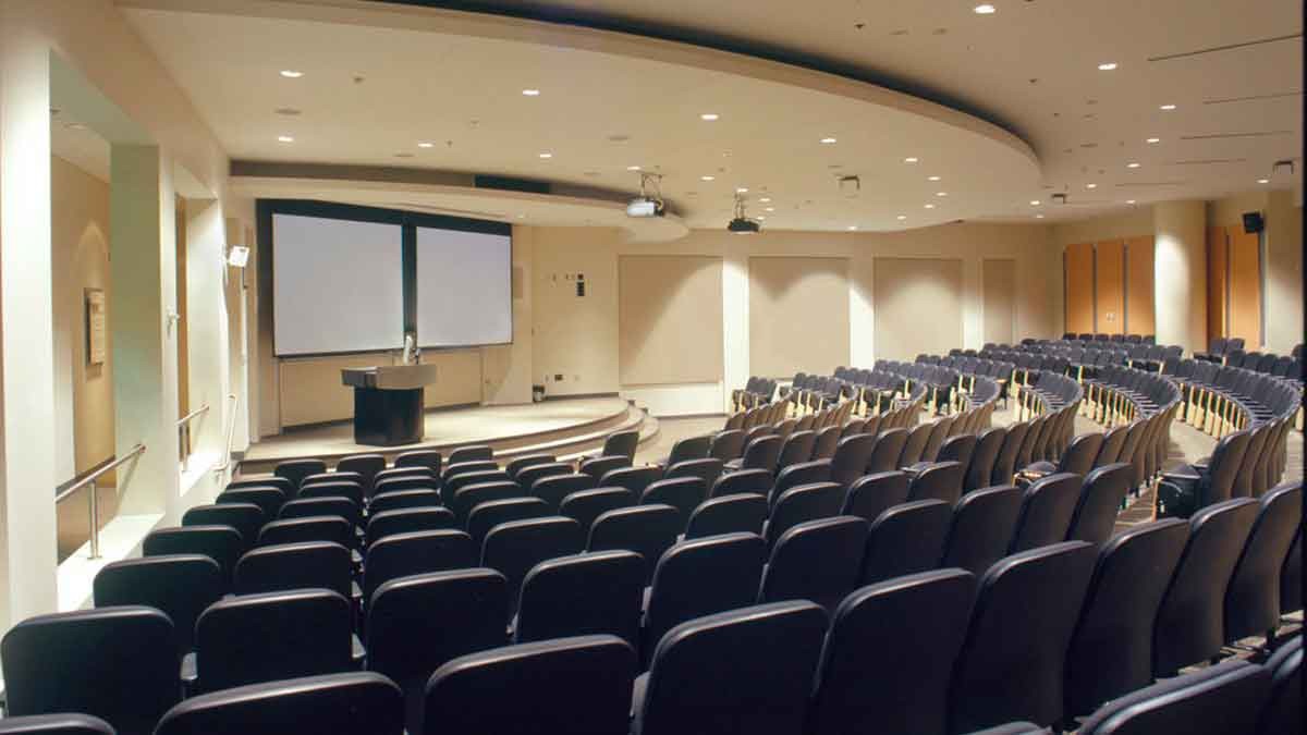View of a conference room in an institute