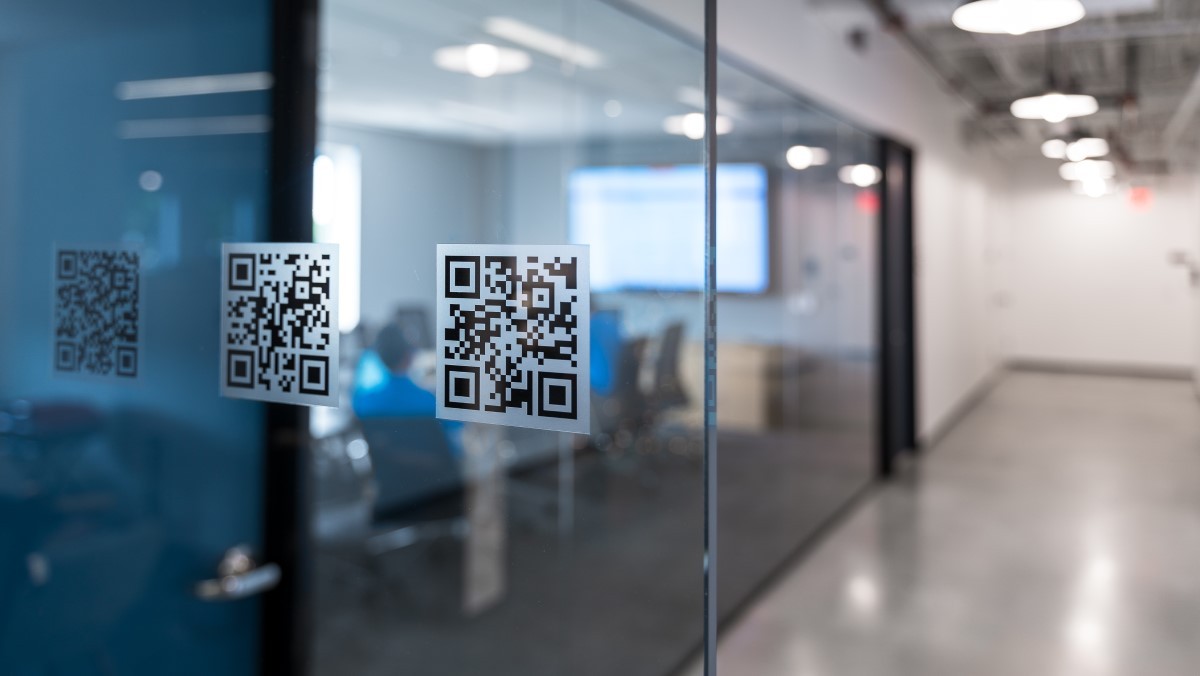 View of scannable QR codes