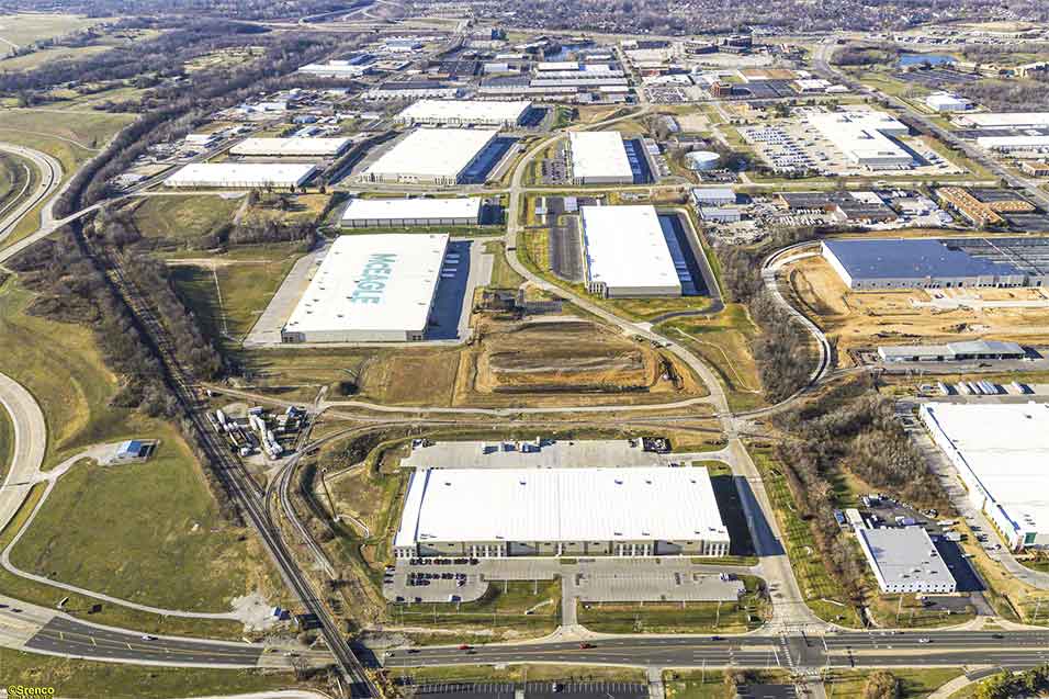 Aerial view of Hazelwood Logistics Center