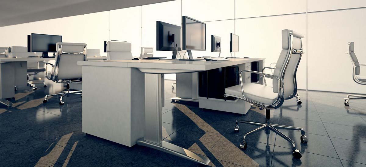 Picture of workspace in JLL office