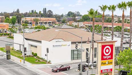 two-tenant retail pad at Pico Rivera Plaza in Southern California