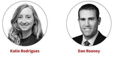 JLL promotes Katie Rodrigues and Dan Rooney 