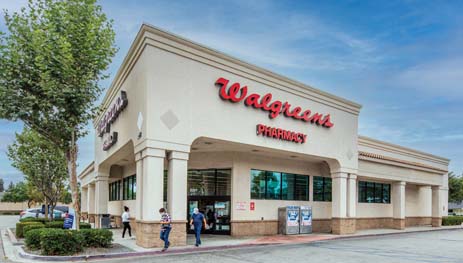 Walgreens retail building in Whitter, California