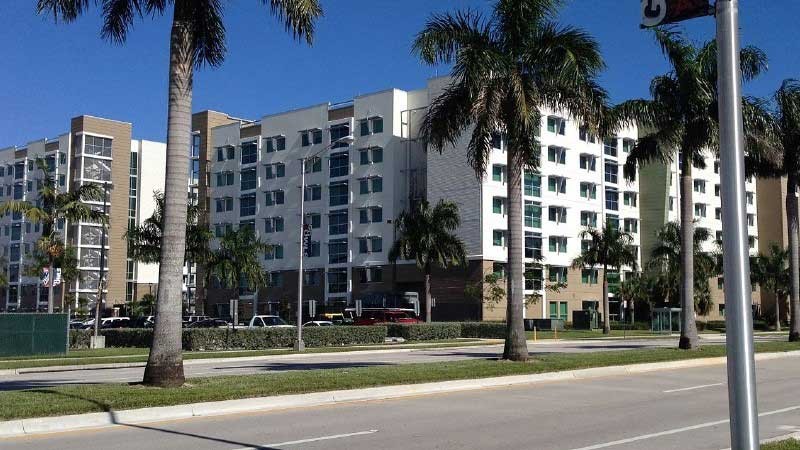 Skyline view of modern buildings in Florida